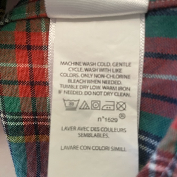 Ralph Lauren Blue Label Plaid Flannel Button Down Shirt Size Petite Small - Picture 6 of 7